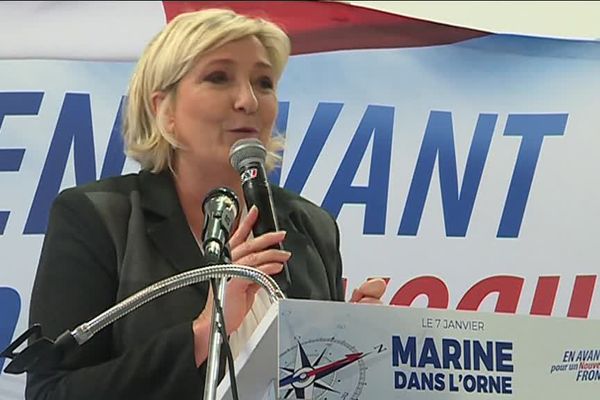 Marine Le Pen à Essay, dimanche 7 janvier 2018