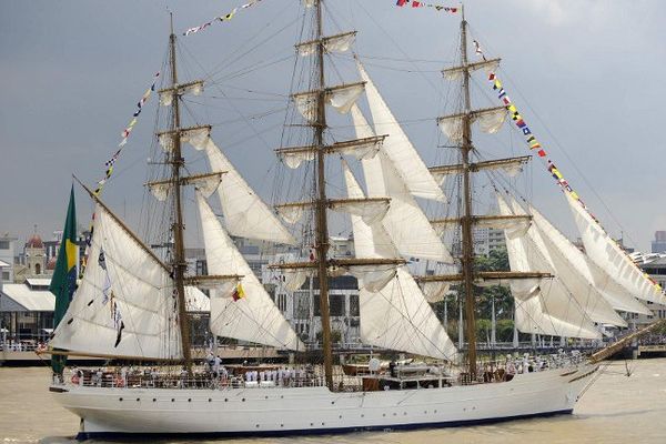 Le Cisne Branco à son arrivée au port équatorien de Guayaquil en 2010. 