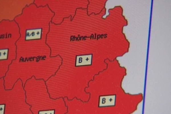 Rhône-Alpes en rouge pour la grippe