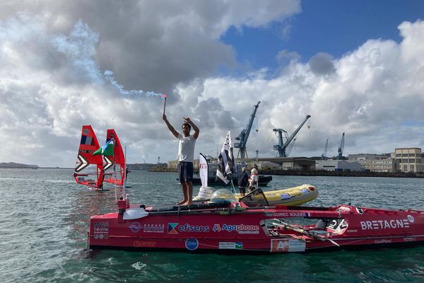 Guirec Soudée a réussi sa traversée de l'Atlantique Nord à la rame. Il a passé la ligne à 10h49. Retour sur son aventure.