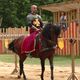 Deux passionnés de voltiges et de chevaux ont crée un spectacle sous la forme d'un tournoi de chevalerie proposé en contrebas de Cordes-sur-ciel dans le Tarn.