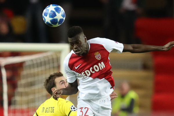 Benoît Badiashile lors du match de ligue des champions contre Dortmund en décembre 2018.