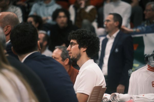 Brahim El Yahyaoui, coordinateur sportif du SLUC Nancy basket, lors d'un match des couguars.