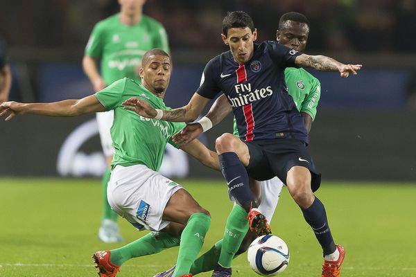 Angel Di Maria, lors du match PSG-Saint-Etienne, le 25 octobre 2015.