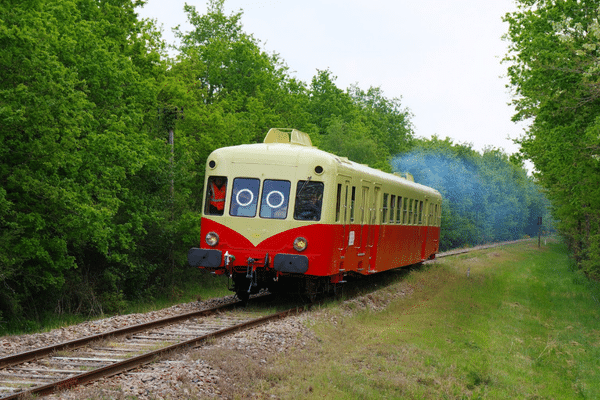 Souvenir du voyage du 30 avril 2022, sur les lignes secondaires autour d'Orléans avec l'autorail X 2403 aussi appelé Gentiane Express.