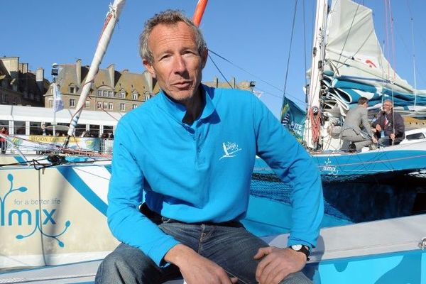 Le skipper Pierre Antoine a remporté la route du Rhum 2018 en catégorie RhumMulti.