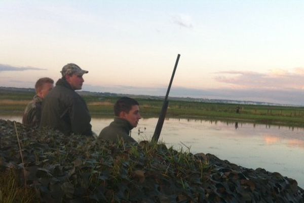 Chasse au gibier d'eau dans les marais