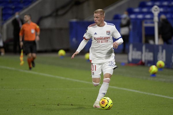 Malvin Bard, à Lyon contre Dijon, le 28 août 2020.