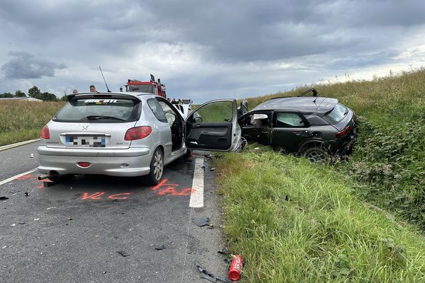 Trois véhicules étaient impliqués dans l'accident survenu à Bailleau-le-Pin, en Eure-et-Loir, le 18 juin 2024.