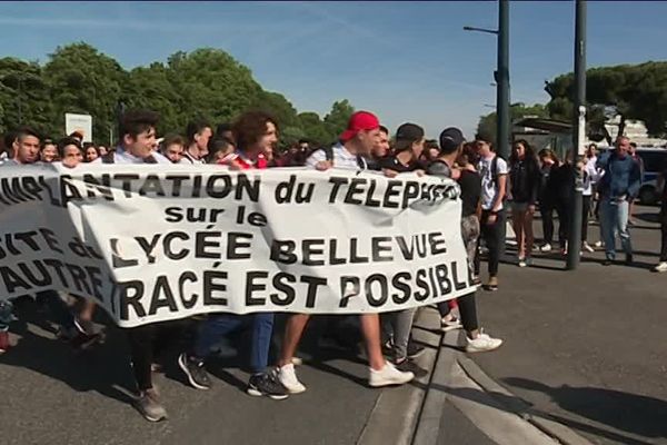 Les manifestants ce mercredi matin