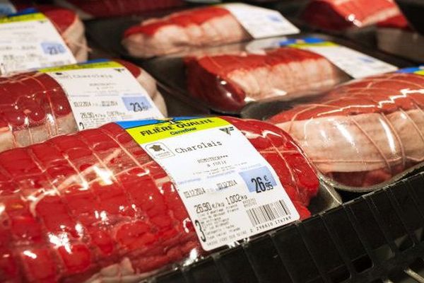 Viande vendue en hypermarché