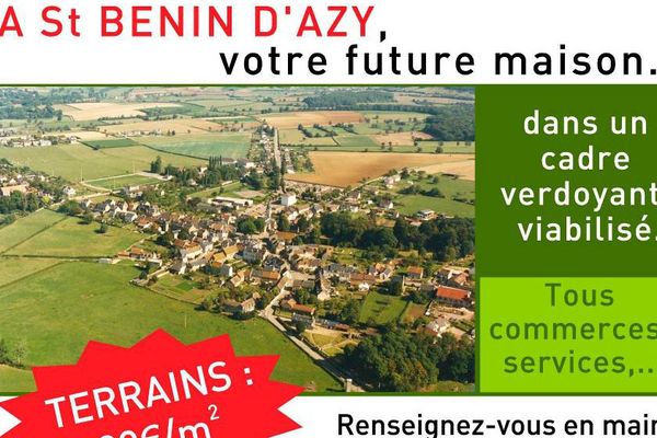 La commune de Saint-Benin-d'Azy dans la Nièvre