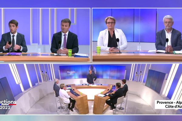 Quatre candidats des cinq présents pour le premier tour des élections départementales 2021 dans le canton de Manosque 2 se sont affrontés dans un débat sur France 3.