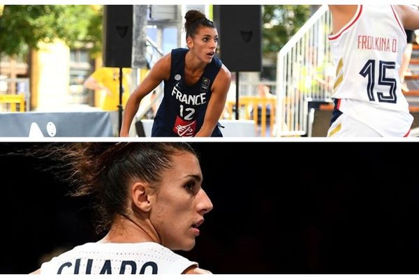 Laëtitia Guapo dans l'objectif des photographes du Tango Bourges Basket