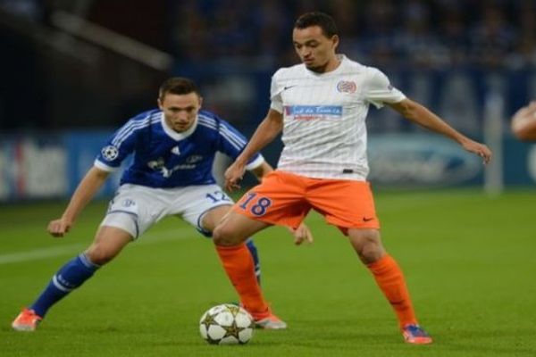 Karim Ait-Fana, milieu de terrain du MHSC, lors du match de Ligue des cahmpions contre Schalke - 3 octobre 2012.