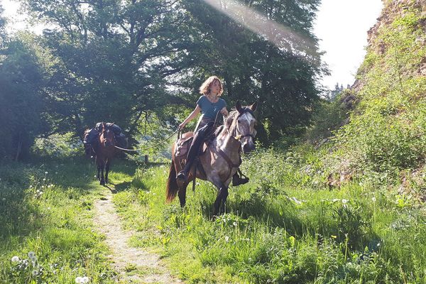 Céleste Solsona a bouclé ce lundi un périple de 15 jours à cheval à travers le Morvan.