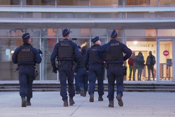 Un procès sous haute protection à Besançon.