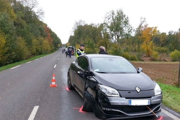 La voiture interceptée par les gendarmes de Seine-Maritime