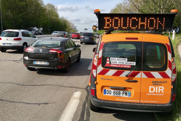 Bouchon d'été sur l'A20