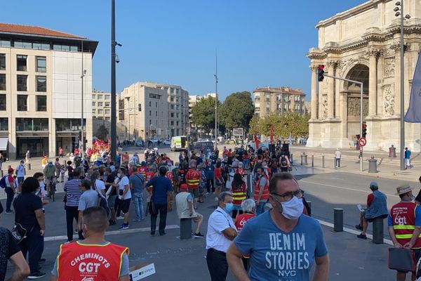 A Marseille, la manifestation est partie de la Porte d'Aix