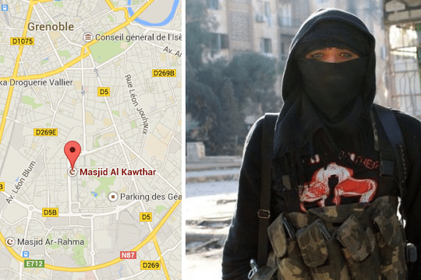 L'homme interpellé à Grenoble serait recruteur pour le Jihad (à droite, photo d'illustration, un jeune jihadiste en Syrie).