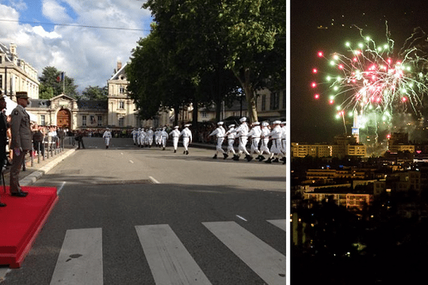 Défilé du 14 juillet, place Verdun et le feu d'artifice au par Paul Mistral