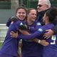 La joie des féminines du TFC après leur victoire en 1/8 de finale de la coupe de France face à Fleury 91