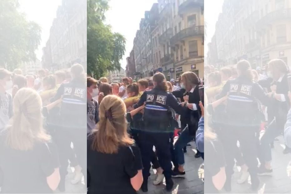 VIDEO.  The arrest of a mother in front of her daughter in Lille creates a stir