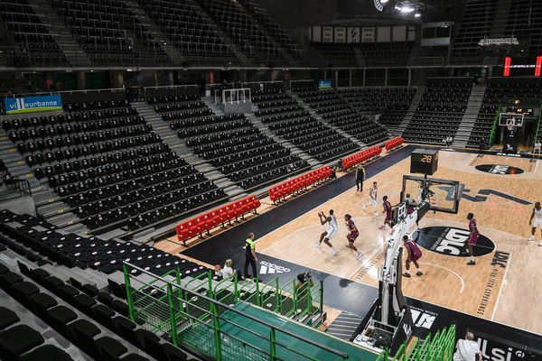 Confinement oblige, le match de basket Asvel - Orléans à Villeurbanne s'est déroulé à huis clos le 8 novembre dernier.