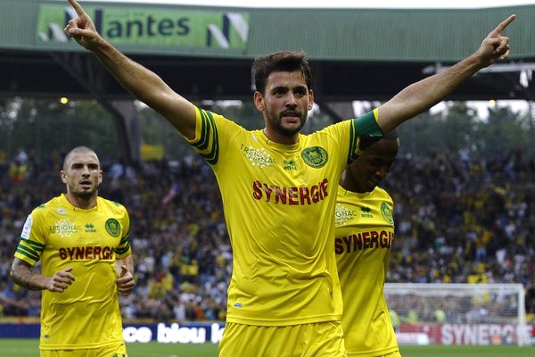 La joie de Djordjevic lors de la rencontre OGC Nice -  FC Nantes, mercredi 25 septembre 2013