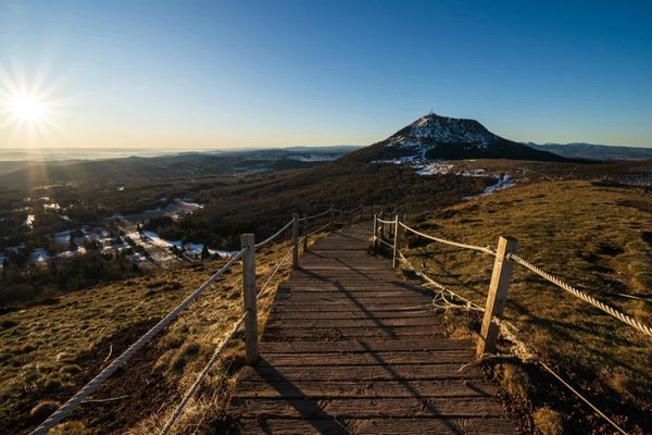 Certains on choisi de passer un 1er de l'an sportif au puy de Dôme.