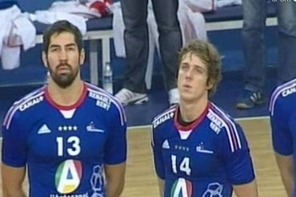 Mersin (Turquie) - Nikola Karabatic rejoue en équipe de France - 4 novembre 2012.