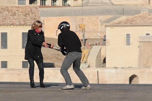 Photo d'entraînement de la police.