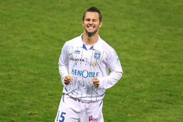 Frédéric Sammaritano, milieu auxerrois, lors d'un match de Ligue 1 Sochaux-Auxerre le 6 novembre 2010.