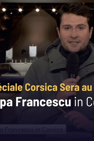 À la veille de la venue du pape en Corse, France 3 Corse ViaStella vous propose une édition spéciale depuis le Casone, lieu où se déroulera la messe dimanche 15 décembre à 15h30