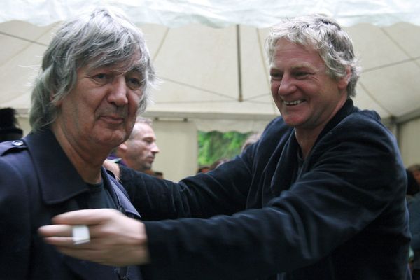 Jacques Higelin et Rodolphe Burger au festival "C'est dans la vallée" en 2007



