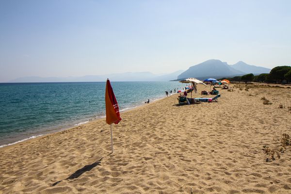 Une plage en Sardaigne, en Italie, durant l'été 2020.