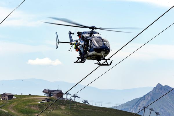 Illustration. Les secours sont intervenus à bord de l'hélicoptère de la gendarmerie Choucas 74.