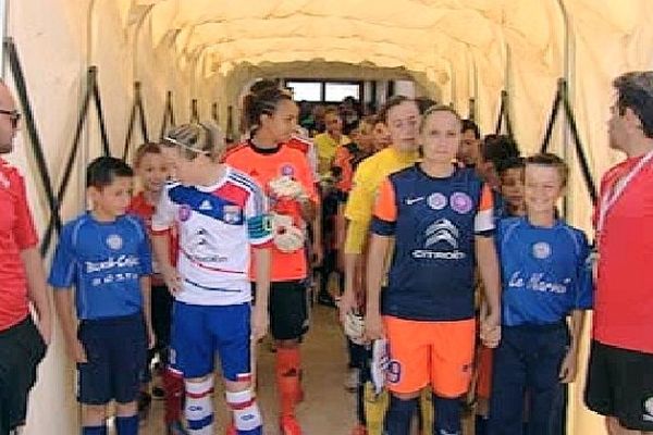 Pérols (Hérault) - les filles de Montpellier éliminées 4 à 0 par les Lyonnaises en demi-finale de la Coupe de France - 5 juin 2013.