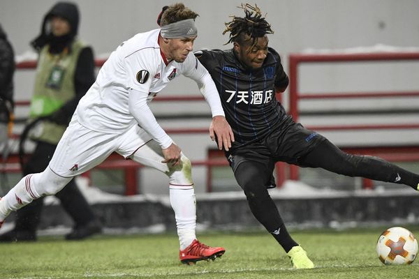 Nice a perdu (1-0) sur le terrain du Lokomotiv Moscou, le 22 février 2018 en 16ème de finale retour de l'Europa League