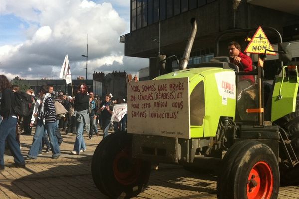 Les opposants au projet d'aéroport du Grand ouest se sont donnés rendez-vous ce samedi 19 octobre 2013 à Nantes