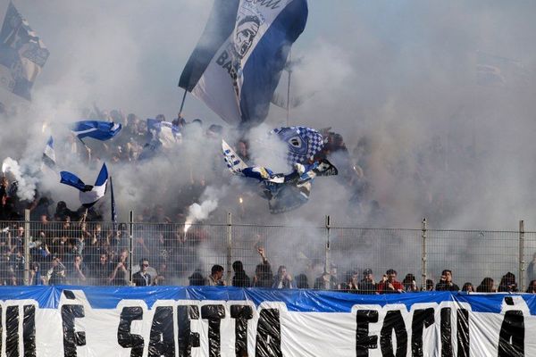 Stade  Armand Cesari, à Furiani, le 8 mars 2014 