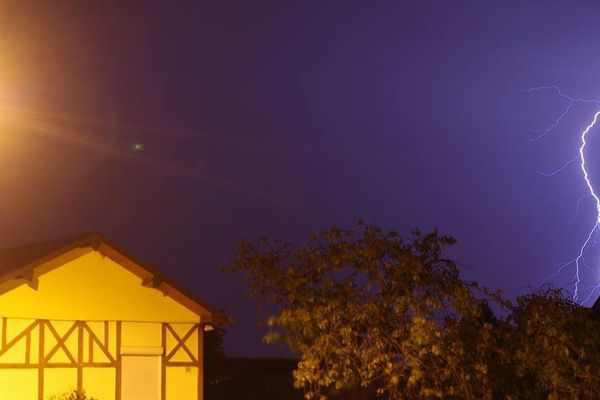 Scène d'orage à Pont de l'Arche.