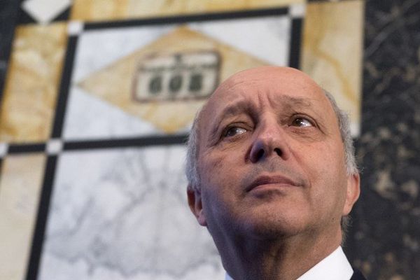 Laurent Fabius, à son arrivée à Vienne en Autriche pour une réunion sur le conflit syrien