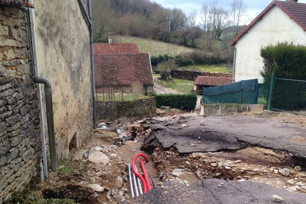 Les dégâts des orages à Bussy-le-Château, en Côte-d'Or