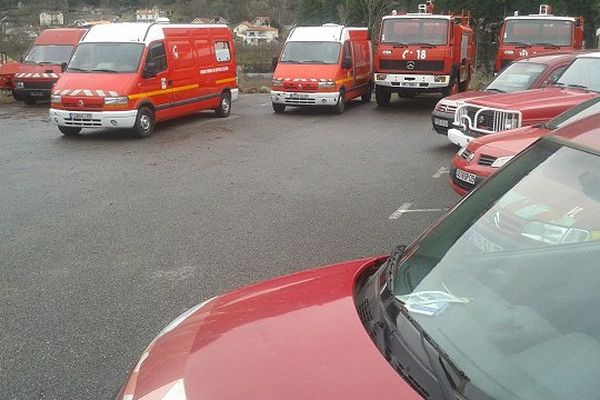 Une partie du parc réformé des pompiers de l'Ariège