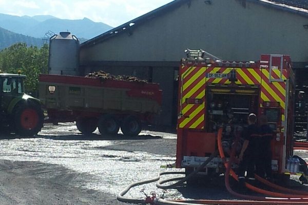 Les pompiers étaient encore sur place ce mercredi après-midi