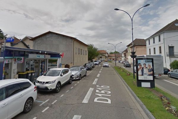 Le boulevard Gambetta où les faits se sont déroulés à la Tour-du-Pin.