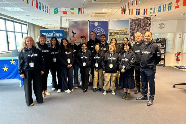 La première promotion du master SpaceMed, à l'université de Caen