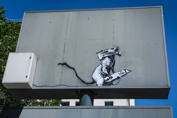 L'oeuvre de Bansky a été dérobée près du Centre Georges Pompidou à Paris